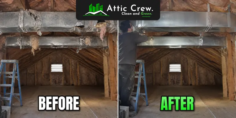 Sheet-metal trunk line replacement: before and after