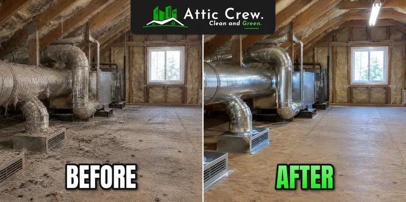 Duct and supply vent cleaning: before and after